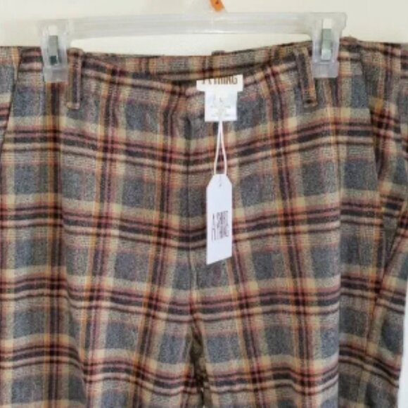 A Shirt Thing 100% Cotton Griffin Flannel Pants Brown Multi Plaid Large NWT - Picture 2 of 6